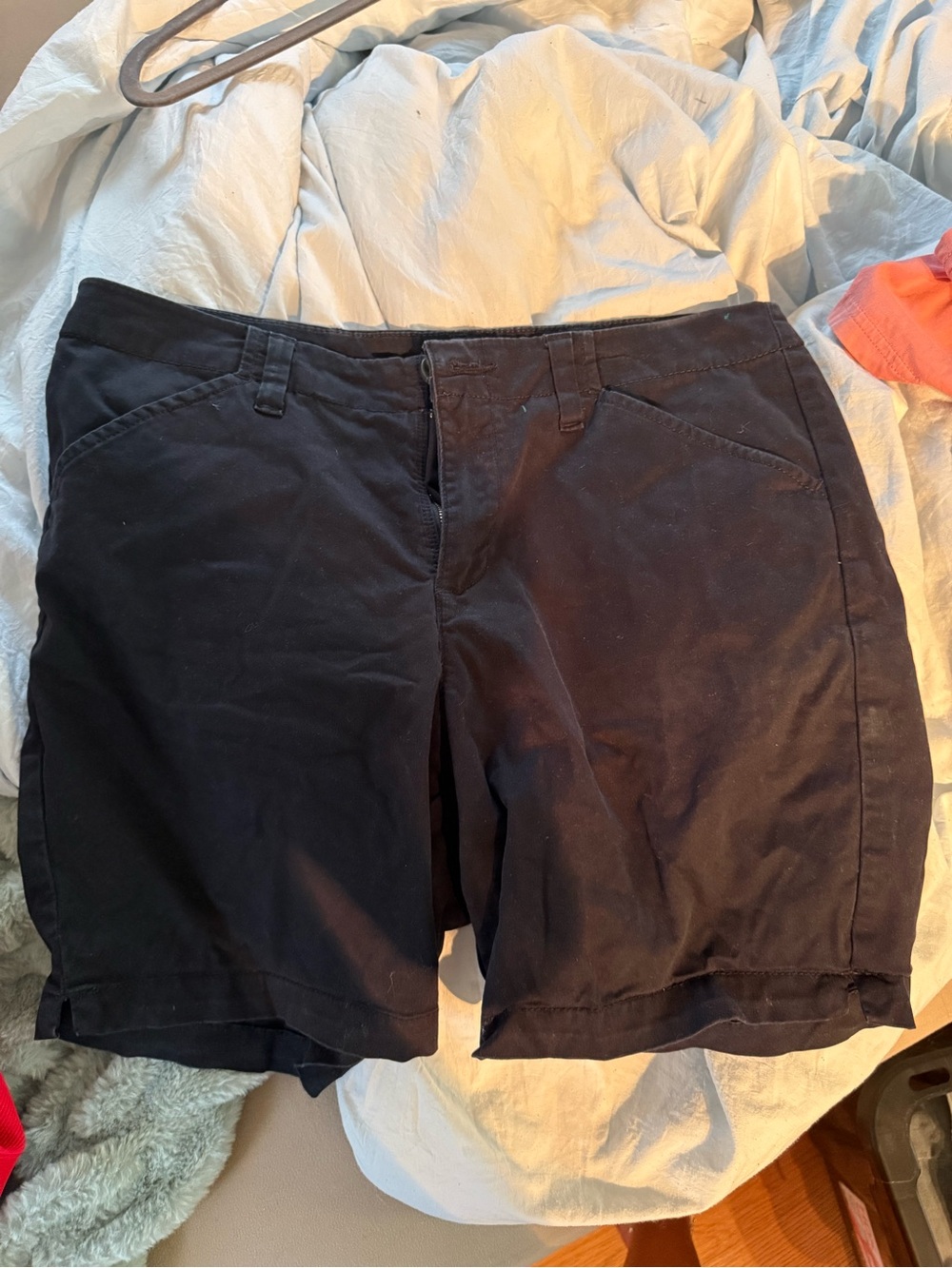Lee Women's Black Flat-Front Shorts